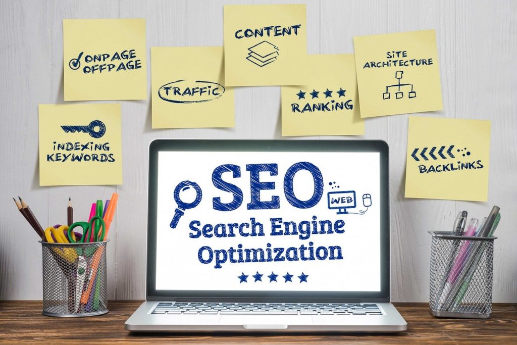 Search Engine Optimization atau disingkat SEO yaitu salah satu strategi pemasaran atau cara untuk membuat website atau blog Anda berada di halaman pertama teratas hasil pencarian Google.